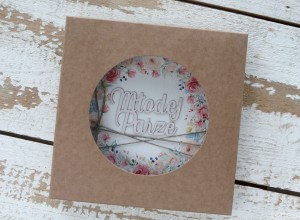 Rustykalna kartka ślubna ręcznie robiona Młodej Parze