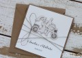 Unikatowa kartka ślubna ręcznie robiona - prezent ślubny - z personalizacją + najpiękniejsze życzenia ślubne