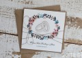 Unikatowa kartka ślubna ręcznie robiona boho - prezent ślubny - z personalizacją + kartka na ślub i najpiękniejsze życzenia ślubne