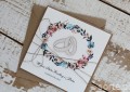 Unikatowa kartka ślubna ręcznie robiona boho - prezent ślubny - z personalizacją + kartka na ślub i najpiękniejsze życzenia ślubne