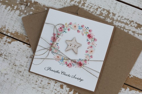 Ręcznie robiona pamiątka chrztu