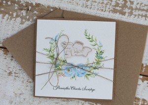 Ręcznie robiona pamiątka chrztu