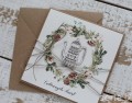 Wyjątkowa stylowa kartka ekologiczna świąteczna + najpiękniejsze życzenia na Boże Narodzenie świąteczny wianek i imbryk