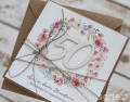 Personalizowany prezent - kartka ręcznie robiona na 50 urodziny, pomysł na prezent na pięćdziesiątkę z personalizacją dla kobiety + personalizowane najpiękniejsze życzenia urodzinowe