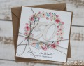 Personalizowany prezent - kartka ręcznie robiona na 50 urodziny, pomysł na prezent na pięćdziesiątkę z personalizacją dla kobiety + personalizowane najpiękniejsze życzenia urodzinowe