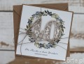 Personalizowany prezent - kartka ręcznie robiona na 40 urodziny, pomysł na prezent na czterdziestkę z personalizacją dla kobiety, mężczyzny + personalizowane najpiękniejsze życzenia urodzinowe