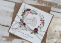 Ręcznie robione zaproszenia ślubne boho, rustykalne