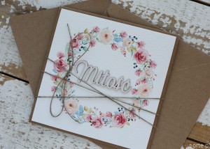 Kartka ślubna boho życzenia na ślub Miłość, idealny dodatek do prezentu ślubnego