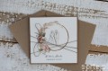 Rustykalna kartka ślubna, życzenia na ślub, idealny dodatek do prezentu ślubnego na pieniądze, koperta