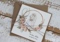Rustykalna kartka ślubna, życzenia na ślub, idealny dodatek do prezentu ślubnego, koperta na pieniądze