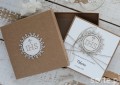 Kartka na komunię, pamiątka komunii w pudełku handmade