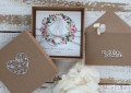 Oryginalna kartka ślubna z pudełkiem z wiankiem boho, pomysł na prezent ślubny, koperta na pieniądze SORTE.pl