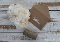 Oryginalna kartka ślubna z pudełkiem z wiankiem boho, pomysł na prezent ślubny, koperta na pieniądze SORTE.pl