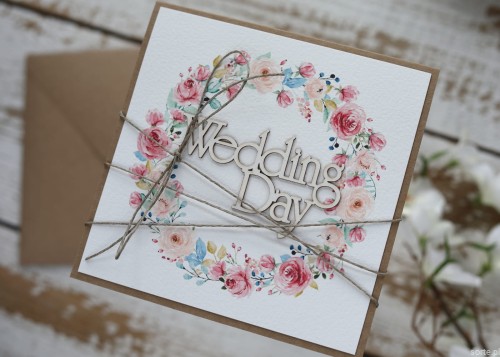 Kartka ślubna wedding day handmade wedding card
