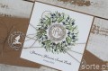 Ręcznie robiona kartka komunijna od ojca chrzestnego, matki chrzestnej SORTE.pl