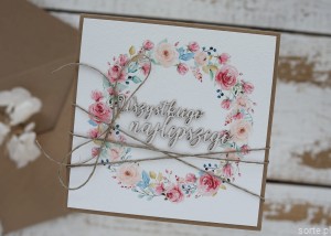 Kartka ręcznie robiona urodzinowa wszystkiego najlepszego