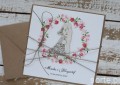 Rustykalna kartka ślubna ręcznie robiona wiśnie SORTE.pl