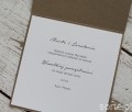 Personalizowana minimalistyczna kartka ślubna ręcznie robiona piękne życzenia, prezent od świadkowej, rodziców, chrzestnych